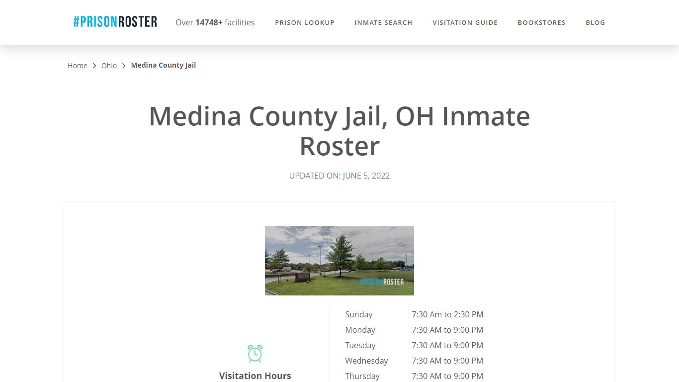 Medina County Jail, OH Inmate Roster